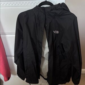 The North Face Black Hooded Rain Jacket